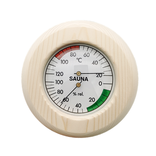 Lighten Up 2 In 1 Sauna Room Wood Thermometer Hygrometer Steam SaunaRoom Thermometure Instrument Humidity Meter Sauna Indoor Use: 02
