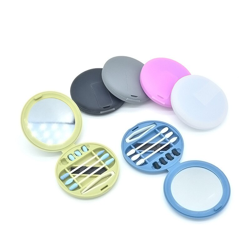 Silicone q-tip écouvillons ensemble coton-tige réutilisable nettoyage des oreilles Silicone lavable maquillage écouvillons bâtons doux Flexible maquillage outils Kit