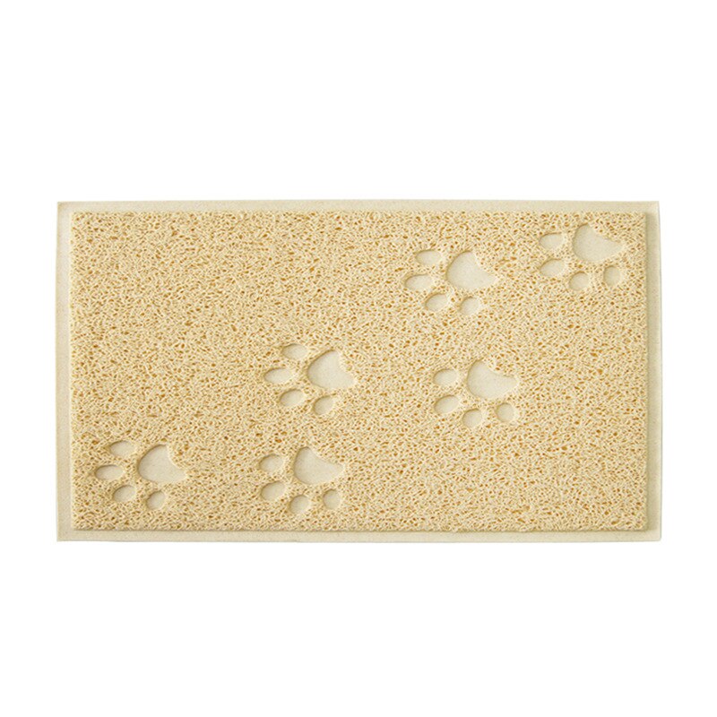 Waterdichte Huisdier Kattenbakvulling Mat Leuke Claw Vorm Voeden Pad Pvc Eenvoudige Reiniging Dubbele Laag Katten Wc Matten Voor Pet katten Supplies: 222