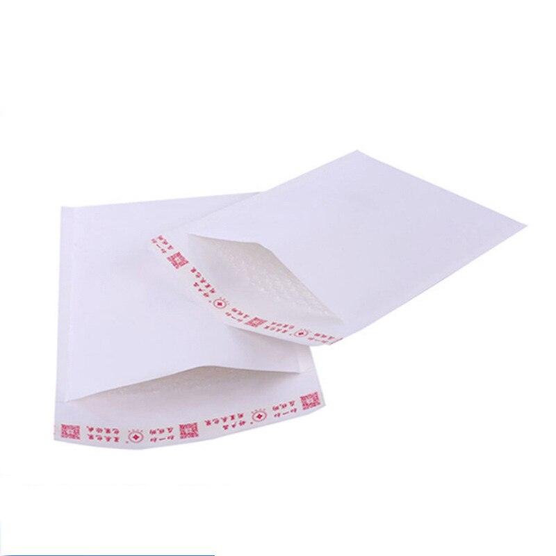 100Pcs White Paper Bubble Envelope Self Sealing Adhesive Bubble Mailers Waterproof Packaging Bags Business Supplies