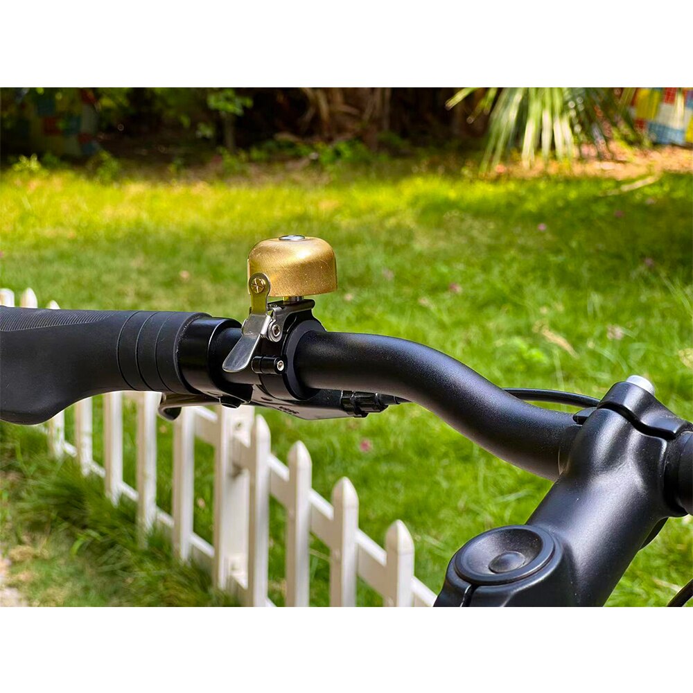 Greallthy Classic Brass Bicycle Bell, Crisp Loud Sound Bike Bell, Mountain Bike Horn, Safety Ride Siren bike Cycling Accessories: light yellow
