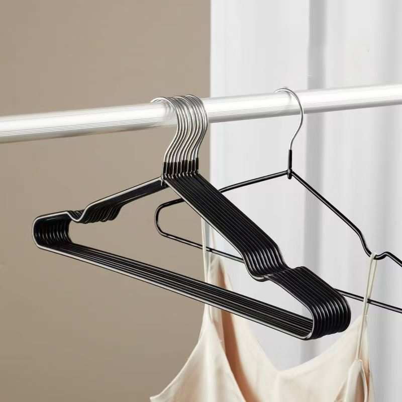 10 kpl liukumatonta dippimuovista valmistettua vaateripustinta asuntolan vaatteiden kuivaukseen aikuisten vaatteiden kuivausteline kotitalouksien paksujen vaatteiden tuki