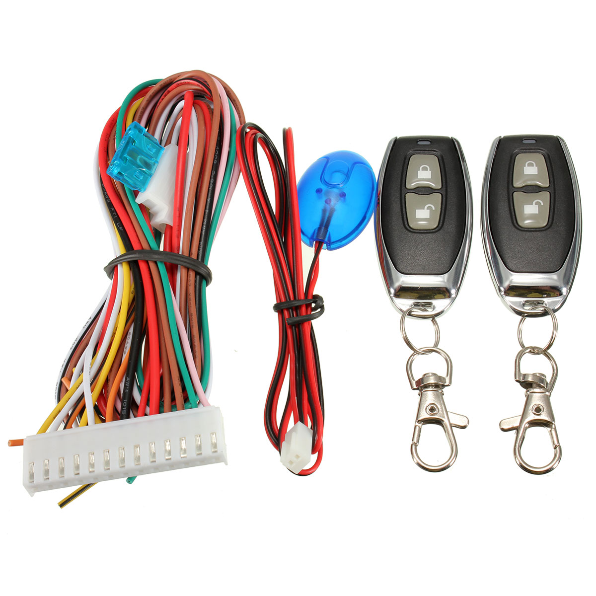 Universal Car Afstandsbediening Centrale Deurvergrendeling Vergrendeling Keyless Entry System Kit Hoofdunit En Afstandsbedieningen