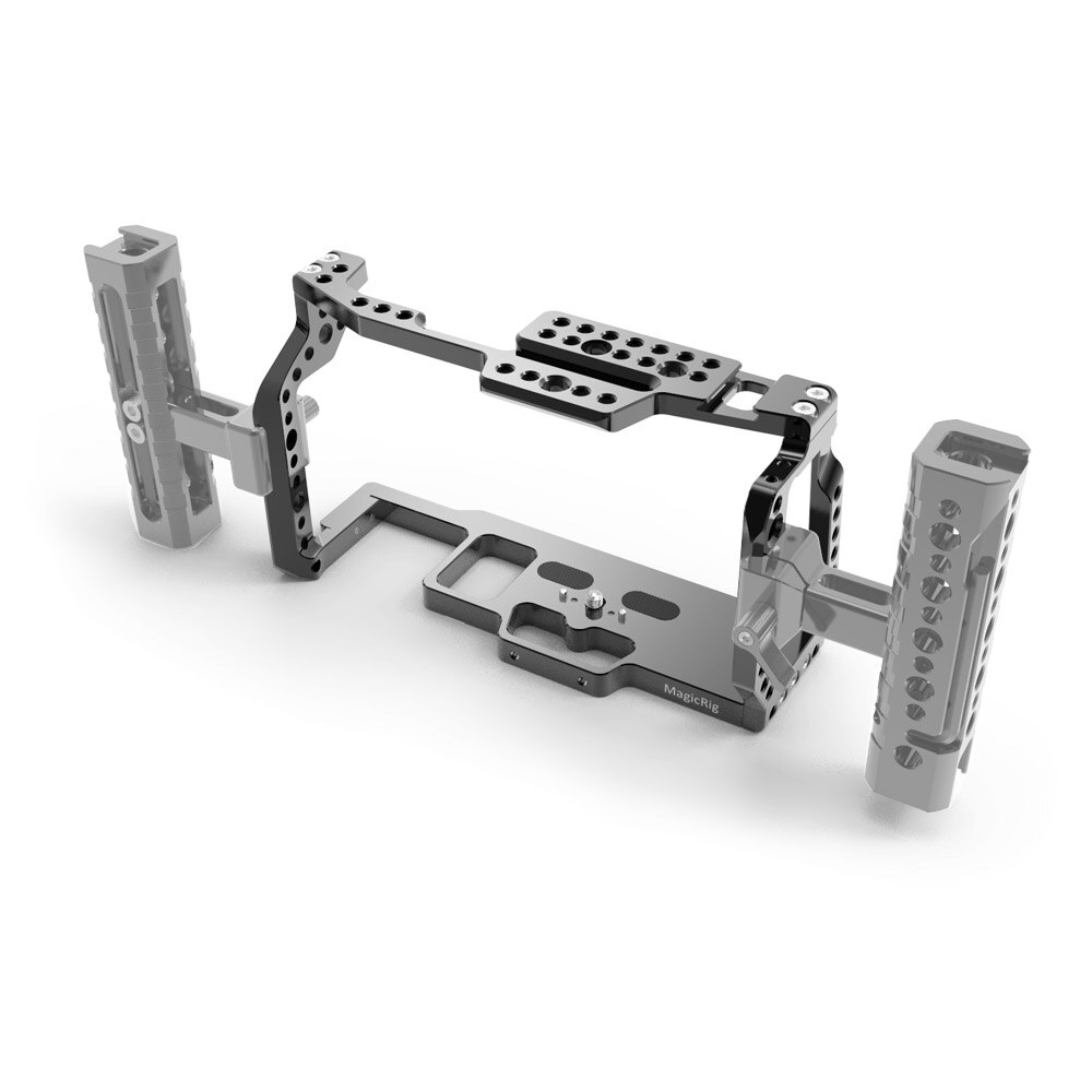 MAGICRIG BMPCC 4K Camera Cage for Blackmagic Pocket Cinema Camera BMPCC 4K /BMPCC 6K to Mount Microphone Monitor LED Light