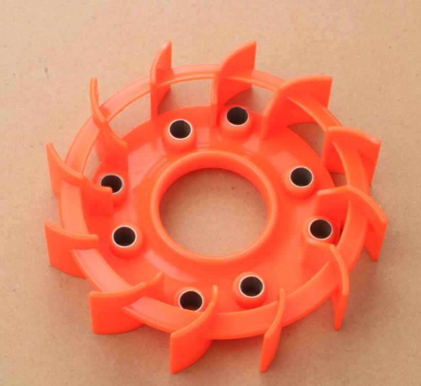 Scooter Turbo Cooling Fan for Kymco Agility Basic 50 DJ S Filly 50 Super 8 Vitality 50cc 4-stroke: orange