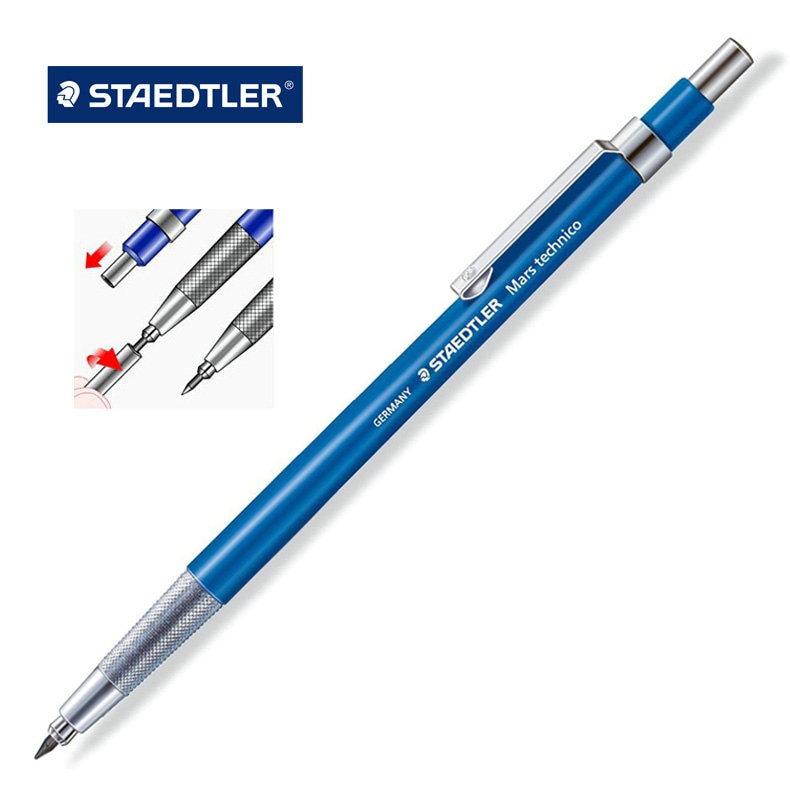 Staedtler 780 C Mars technico Automatic Mechanical Pencil 2.0mm Blue Body Color Leadholder for drawing, sketching and writing