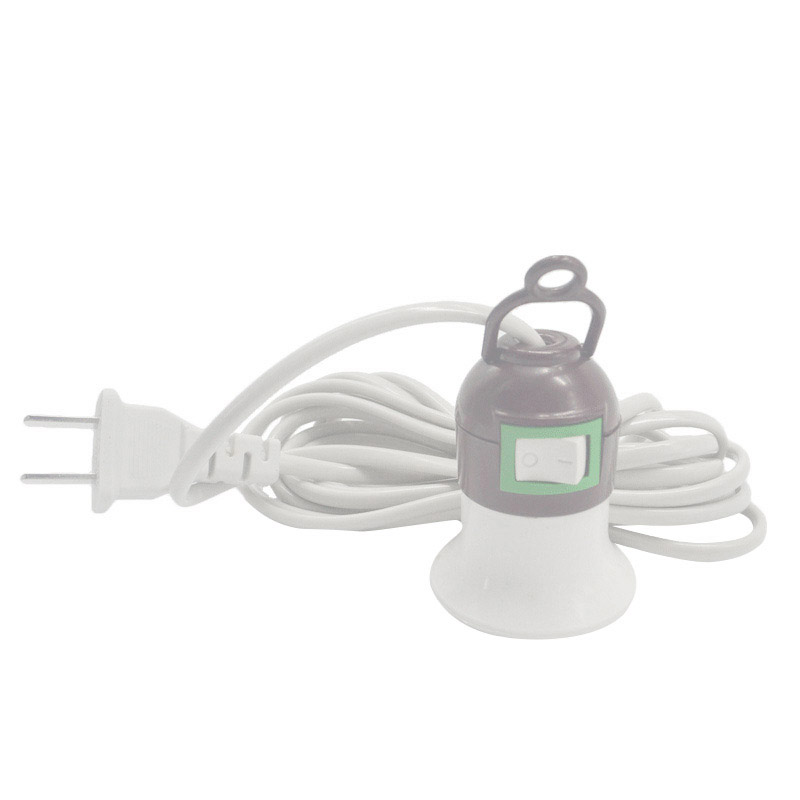 3 meters American cable extension pendant lamp E27 socket socket on/off button