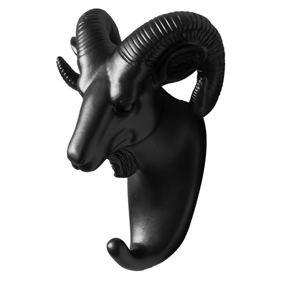 Perchero de pared con cabeza de ciervo, Perchero de ropa autoadhesivo sin marcar para animales, Perchero de exhibición para decoración del hogar, colgador de llaves de almacenamiento para pared: G298538