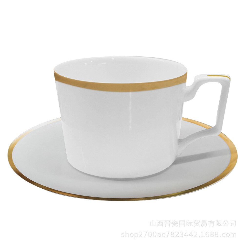 Phnom Penh Plaat Nordic Breed Phnom Penh Bone China Servies Set Steak Dessert Fruit Elegante Bone China Servies: 275ml coffee set