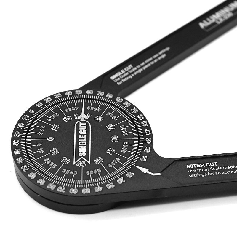 Aluminum Miter Saw Protractor Angle Finder for Woodworking Angle Measuring Tool for Trim Angle Duplicating Tool Miter Duplicator