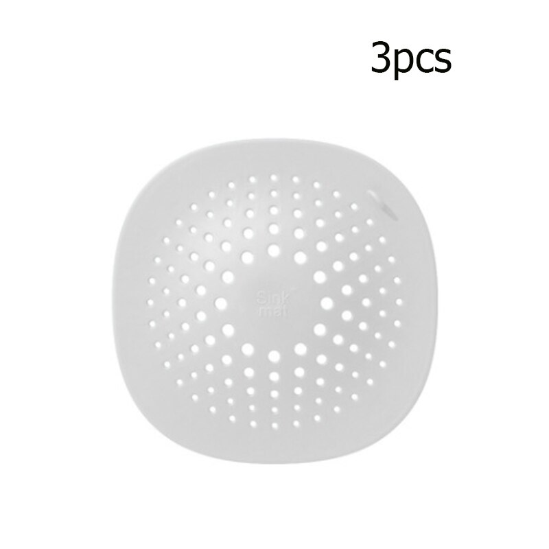 attrape cheveux douche,Bouchon collecteur de cheveux, filtre de cuisine domestique, Anti-colmatage universel, douche, salle de bain, 3 pièces: E