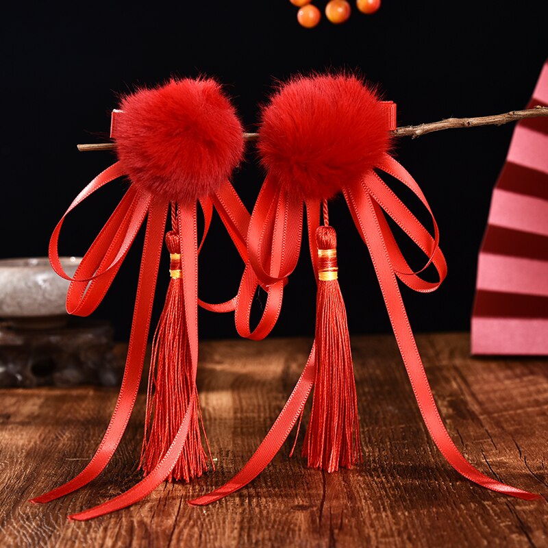 Pinces à cheveux en forme de boule de perles pour enfants, nouveauté pièces/ensemble, jolies Barrettes, accessoires pour le nouvel an, pour filles