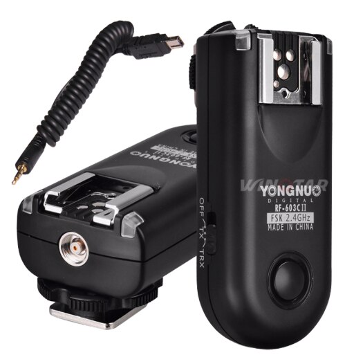 YONGNUO RF-603 II C1 Radio inalámbrico, disparador de Flash remoto para Canon 1100D 1000D 600D 700D 650D 100D 550D 500D 450D 400D 350D 300D: RF603II-N3