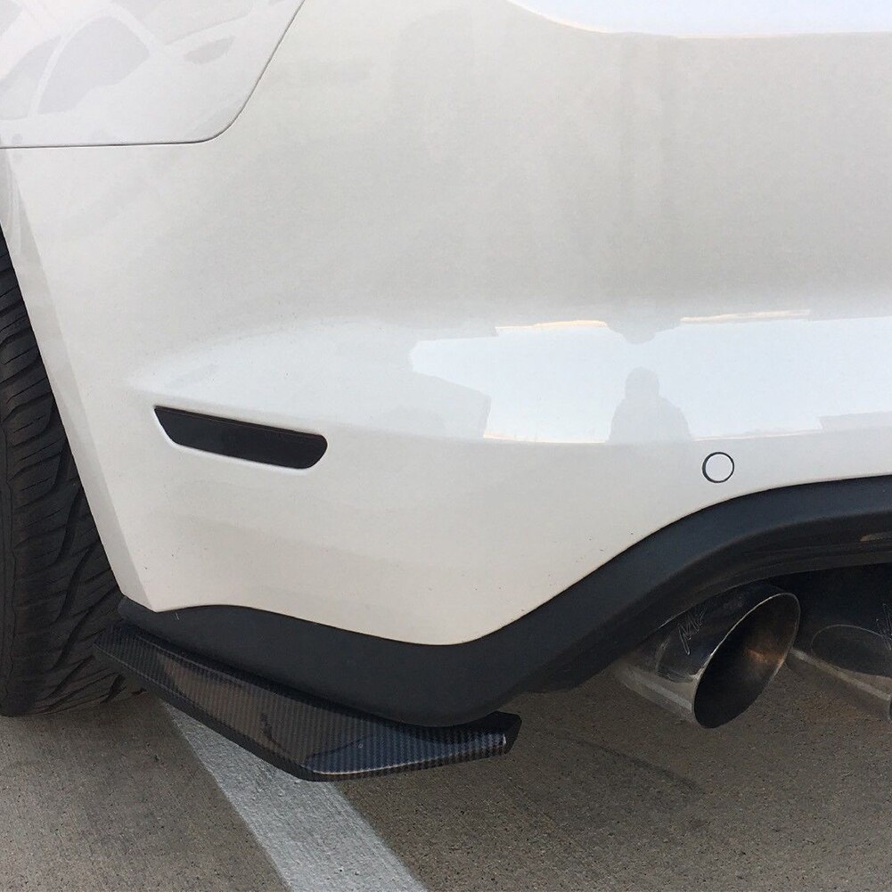 2 st universal bil bakre stötfångare läpp spoiler diffuser splitter repskydd universal biltillbehör