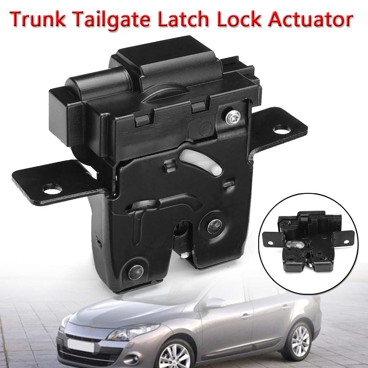 Jern bagasjerom bakluke lås lås aktuator bakluke lås svart for renault clio  mk3 megane  mk2 bakluke bak bagasjerom lokk lås lås