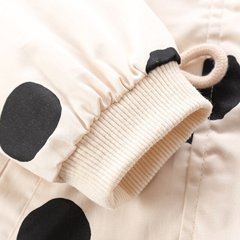 Humor Beer Koreaanse Kinderkleding Meisjes Lente & Herfst Windjack Baby Kinderen Mid-Lengte Hooded Stip jas