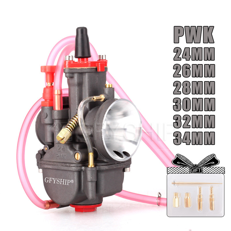 Carburateur universel pour Mikuni Dellorto Koso, à réaction puissante, 24/26/28/30/32/34MM, 250/350cc PWK