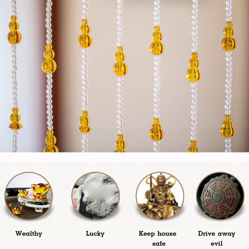 Crystal curtain bead curtain door curtain partition curtain feng shui hyacinth porch living room bedroom curtain bathroom crysta