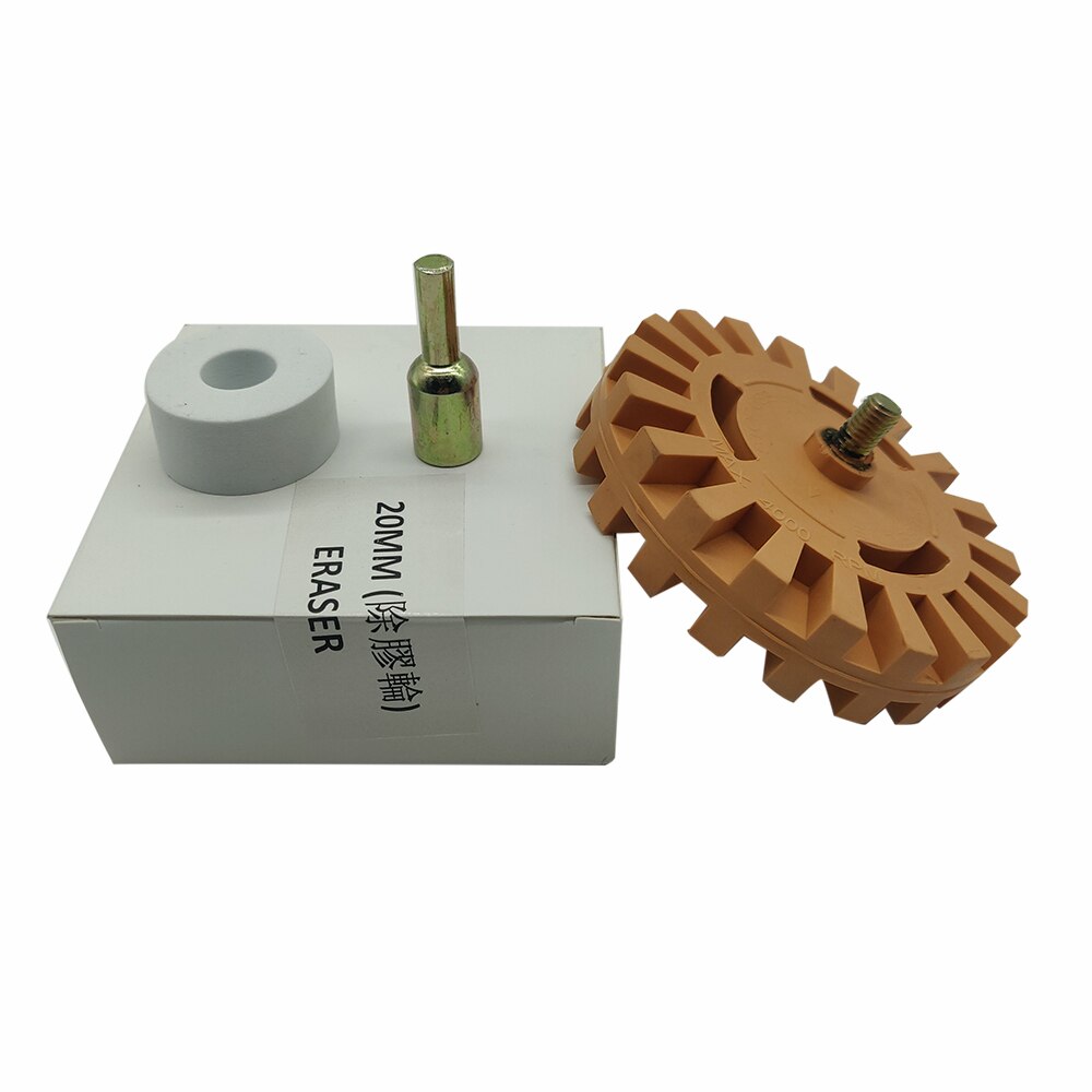 4 Inch Rubber Eraser Wheel Decal Removal Anti Scratch Practical Pinstripe Quick Eraser Wheel Rubber Power Drill Adapter Car Wash
