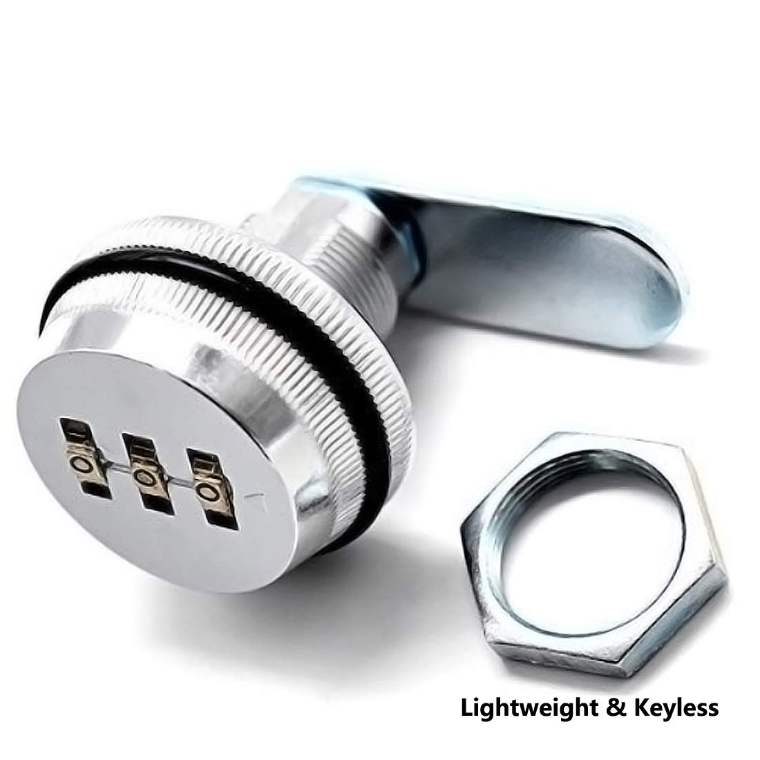 Safety lock combination lock polished chrome-zinc alloy coded password mailbox cabinet locker