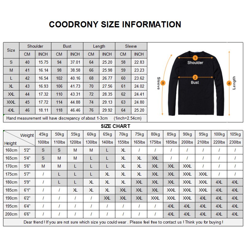 COODRONY Brand Sweater Coat Men Autumn Winter Thick Warm Wool Cardigan Men Streetwear Striped Zipper Coats Pockets 91091