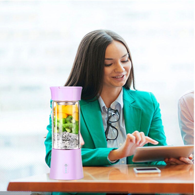Mini Blender Draagbare Elektrische Juicer Oranje Smoothie Blender Voor Persoonlijke Food Processor Fruit Milkshake Maker Sapcentrifuge