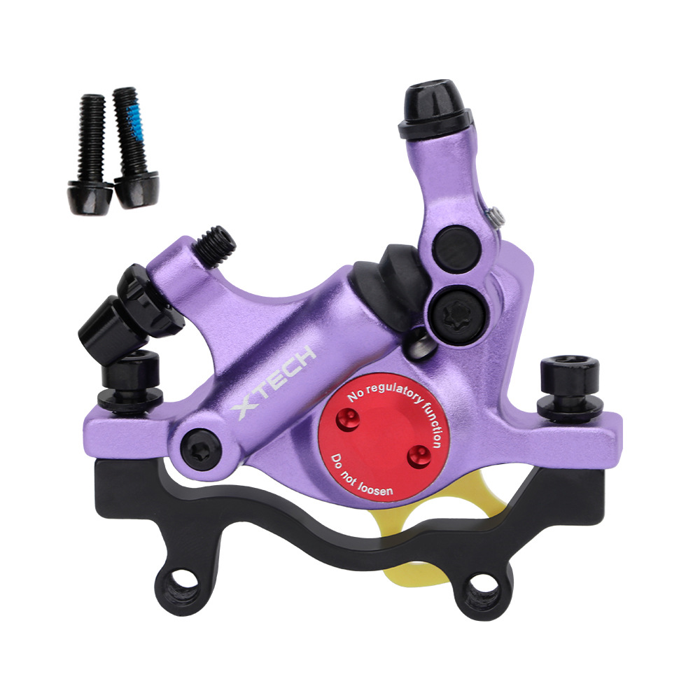 ZOOM XTECH HB100 MTB Oil Disc Hydraulic Brake Disc Brake Line Pull Calipers Front & Rear G3 rotors 120/140/160/180MM MT200 M315: VIOLET/紫罗兰