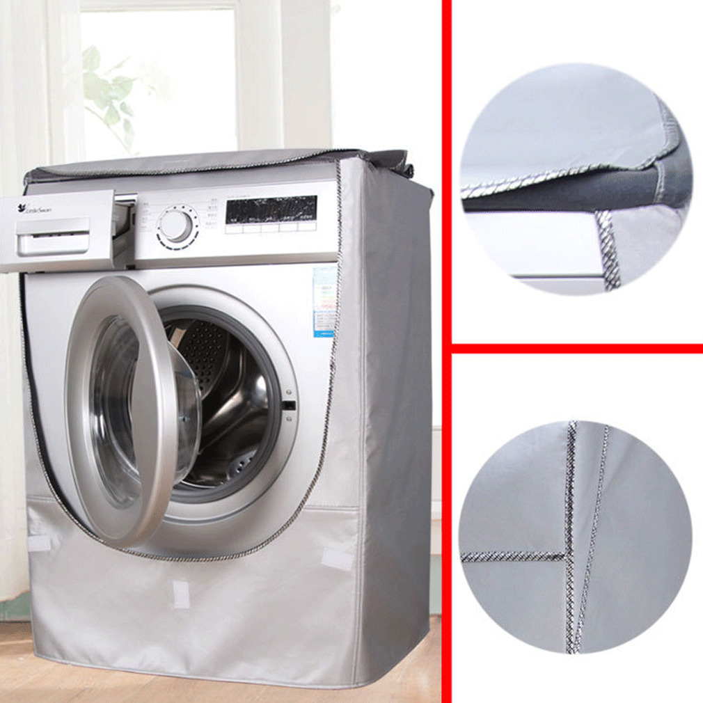 Vandtæt vaskemaskine lynlås støvbeskyttelsesafdækningsbeskyttelse frontdæksel