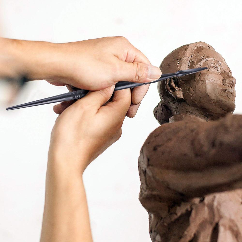 Polymer Clay Tools Modeling Clay Sculpting Tools Dotting Pen Silicone Tips Ball Stylus Pottery Ceramic Clay Indentation Tools