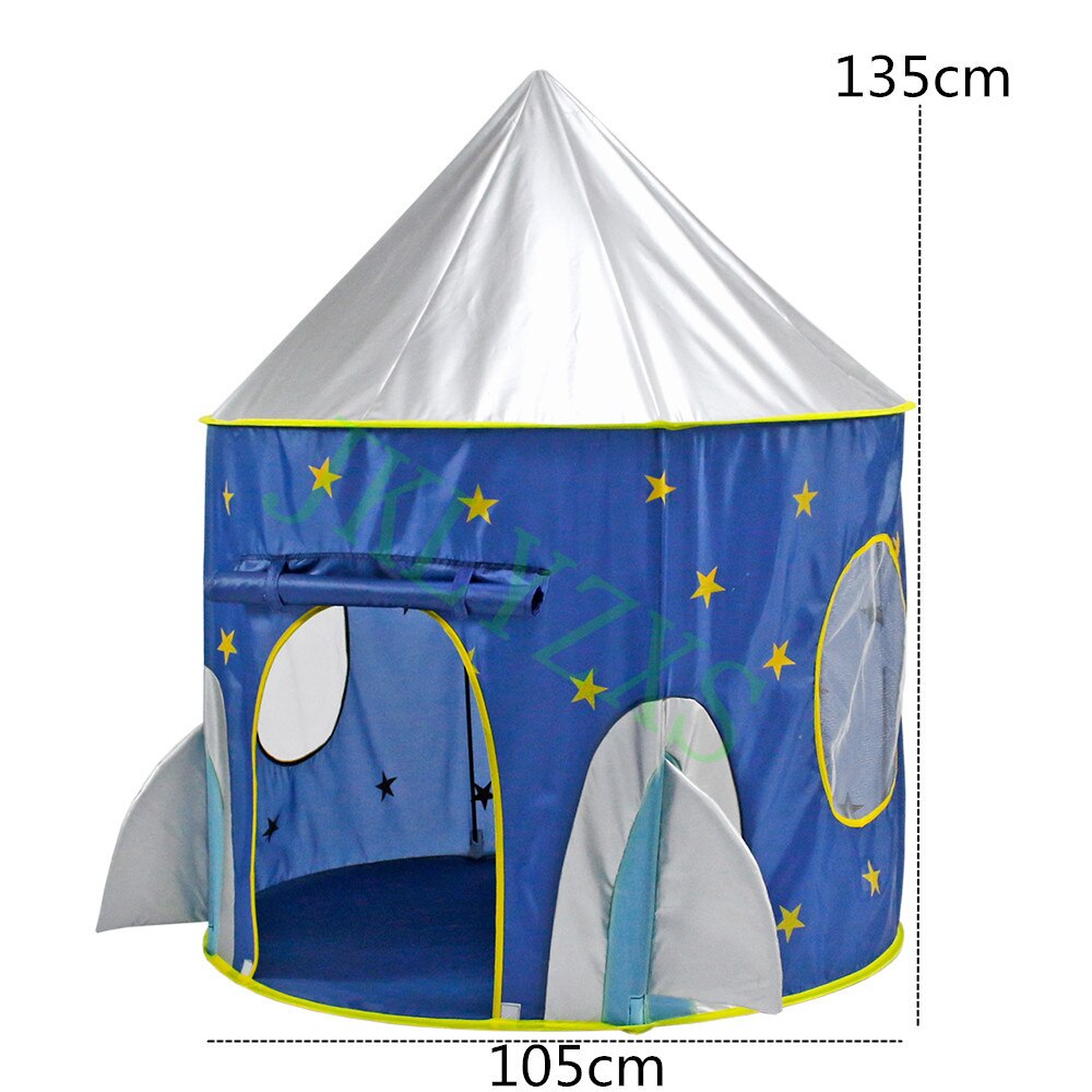 Børns s 3 in 1 telt rumskib telt plads yurt telt spil hus raket skib lege telt bold pool: Jeg telt