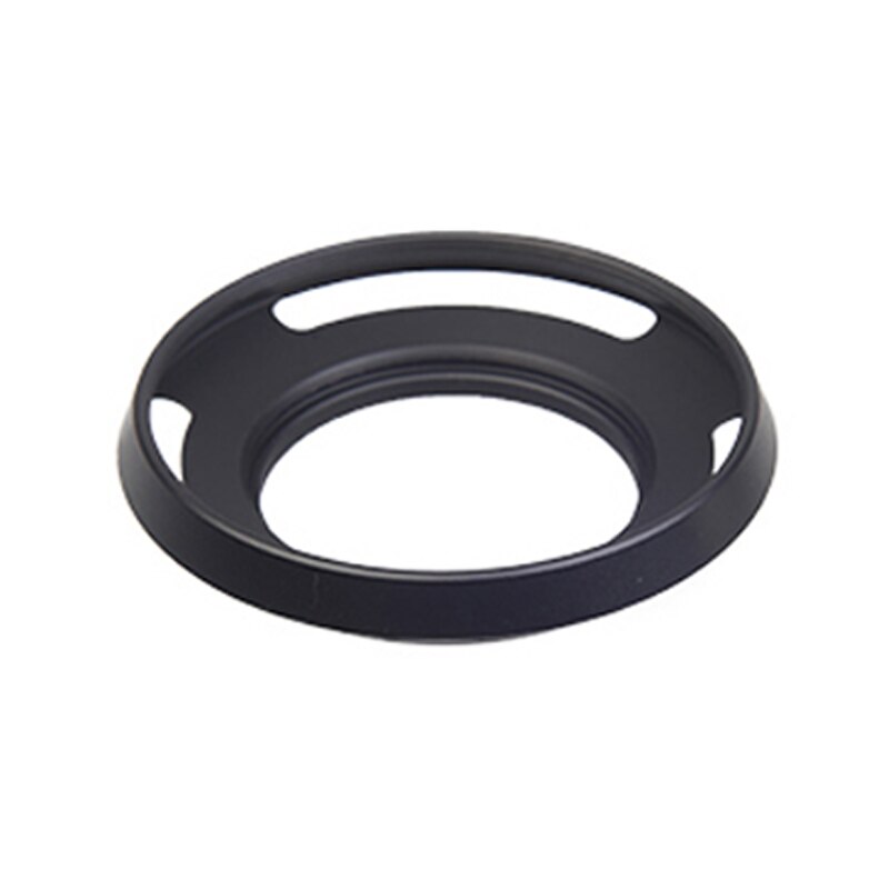 40.5mm Black Vented Curved Metal camera lens Hood for Sony camera
