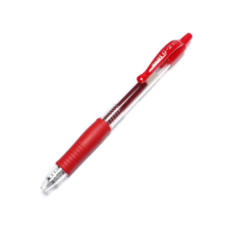 Pilot G2 07 05 bls-g2 Retractable Premium Gel Ink Roller Ball Pens Fine Pt 0.7mm Extra Fine 0.5mm: 1 Red Pen / 0.5mm