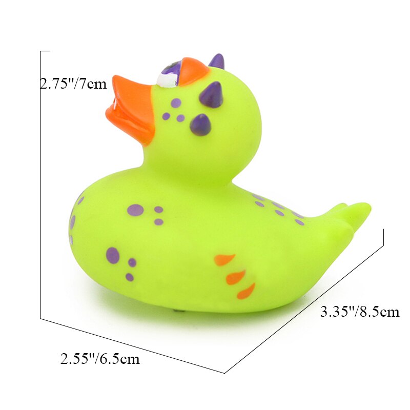 ESALINK 8Cm Baby Toys Floating Sound Rubber Duck Soldier Duck In Black Armor Bath Toys For Kids Puzzle Cognitive Toys For Girls: YN130-1pcs