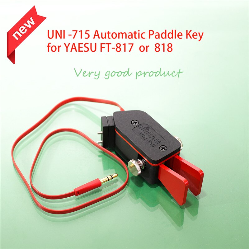 Uni-715 Automatische Paddle Key Keyer Cw Morse Code Voor Ham Radio Yaesu Ft-817 818 818D Rechts of Linkerhand