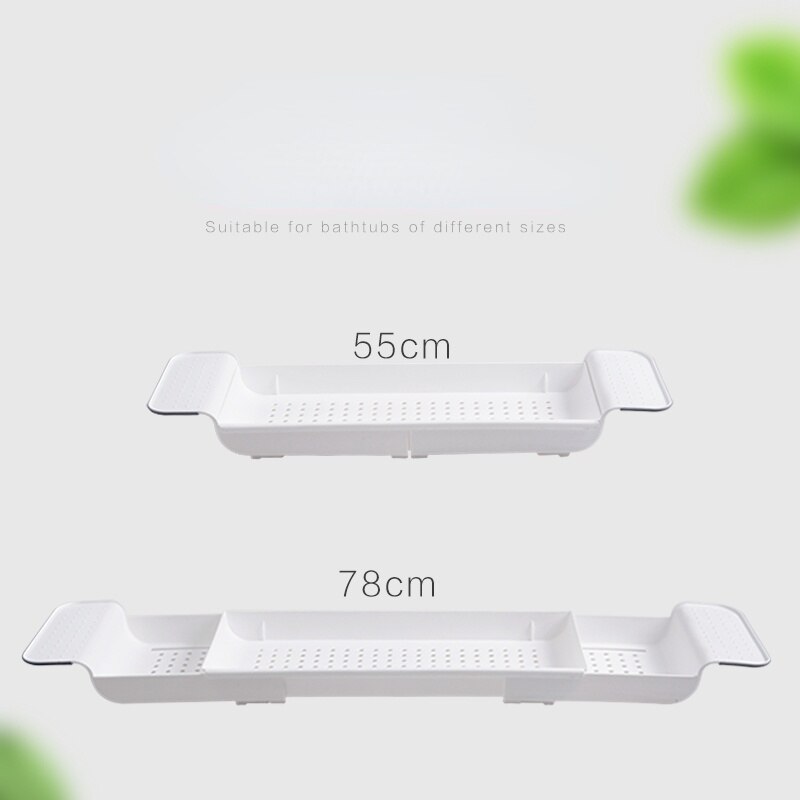 Portable Expandable Bathtub Tray Adults Plastic Bath Organizer Bathroom Stand Bathtub Trays Plateau Baignoire Home Storage XR50