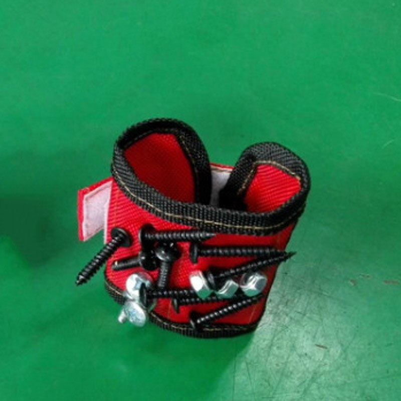 Muñequera magnética resistente, vendas de soporte de muñeca ajustables para tornillos, tuercas, pernos, herramienta de Portabrocas, Correa