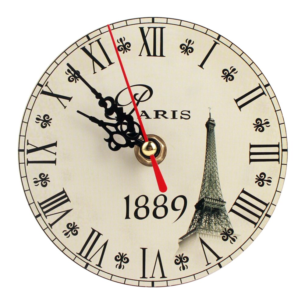 1pc årgang treveggklokke stor shabby elegant rustikk kjøkken hjem antikk stil: 6a