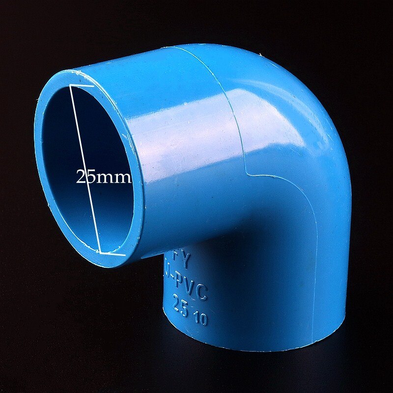 25mm PVC Pipe Equal Elbow Connector Garden Irrigation Fish Tank 90 Degree Elbow Joint Pipework Adapter Aquarium Accessories: 25mm (40pcs) / Blue