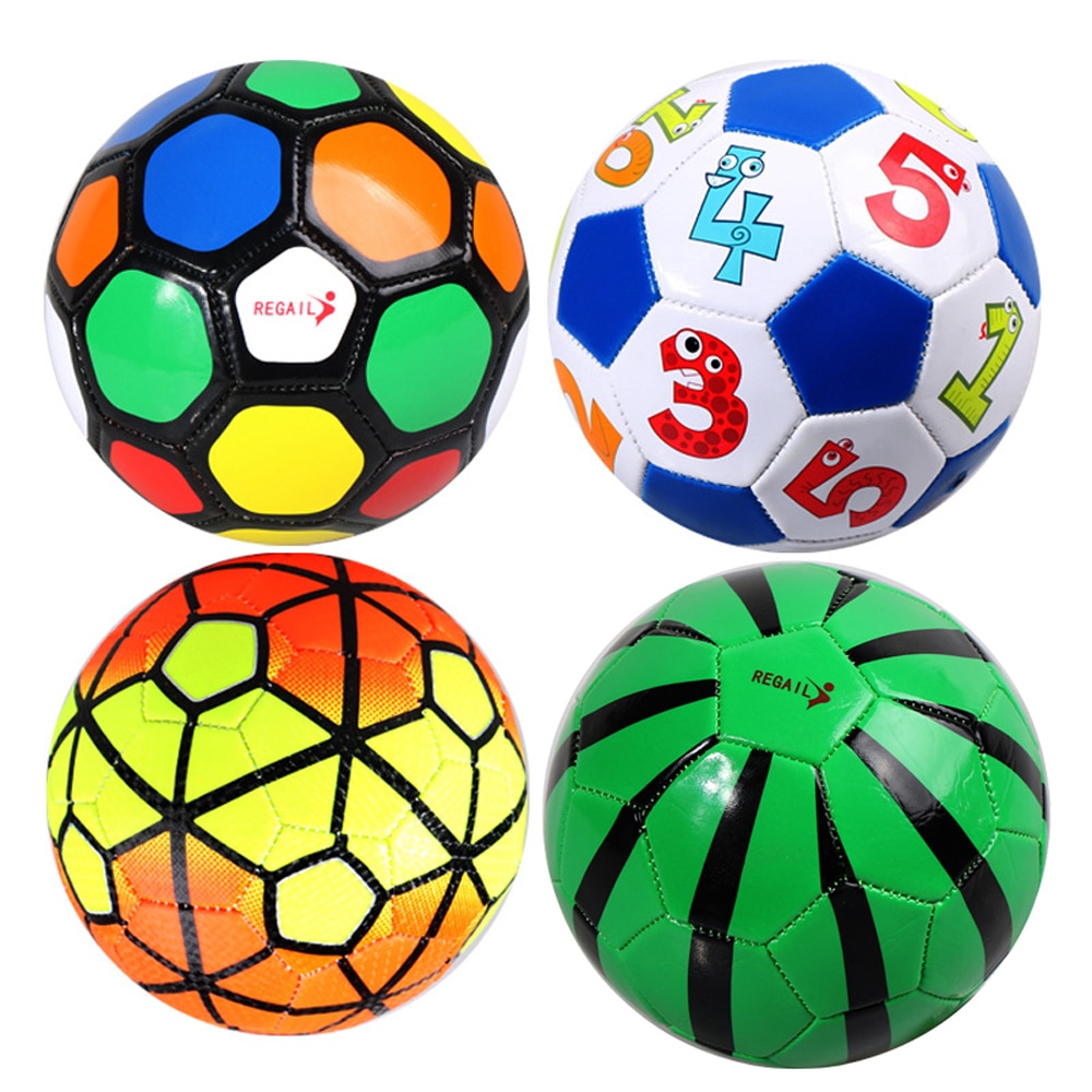 Fotballball for barn kampfotballer størrelse 2 barn pu trening fotball for gutter grils fotball utendørs utstyr 15cm