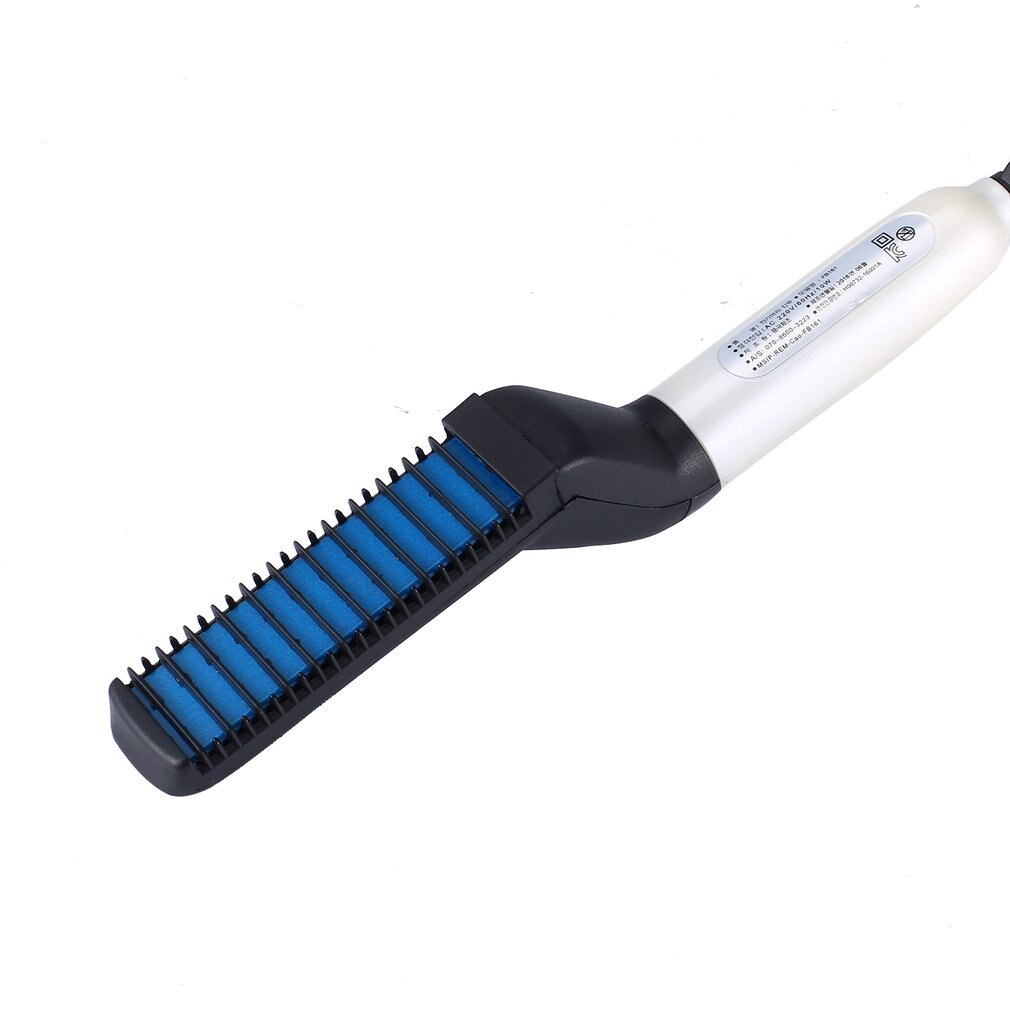 Alisador de barba rápido, peine multifuncional para el cabello, rizador de cabello, gorra de exposición, peine para el cabello para hombres, peine rizador