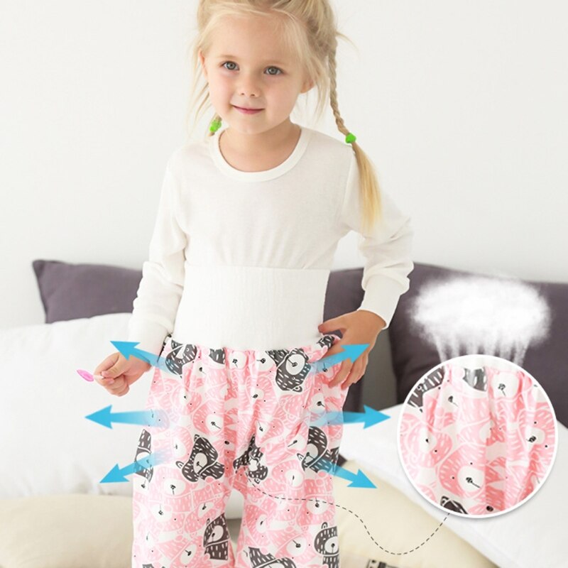 2 in 1 comfortabele luierrok voor baby's, korte, waterdichte, absorberende luierbroekjes, wasbaar ondergoed voor zindelijkheidstraining voor kinderen