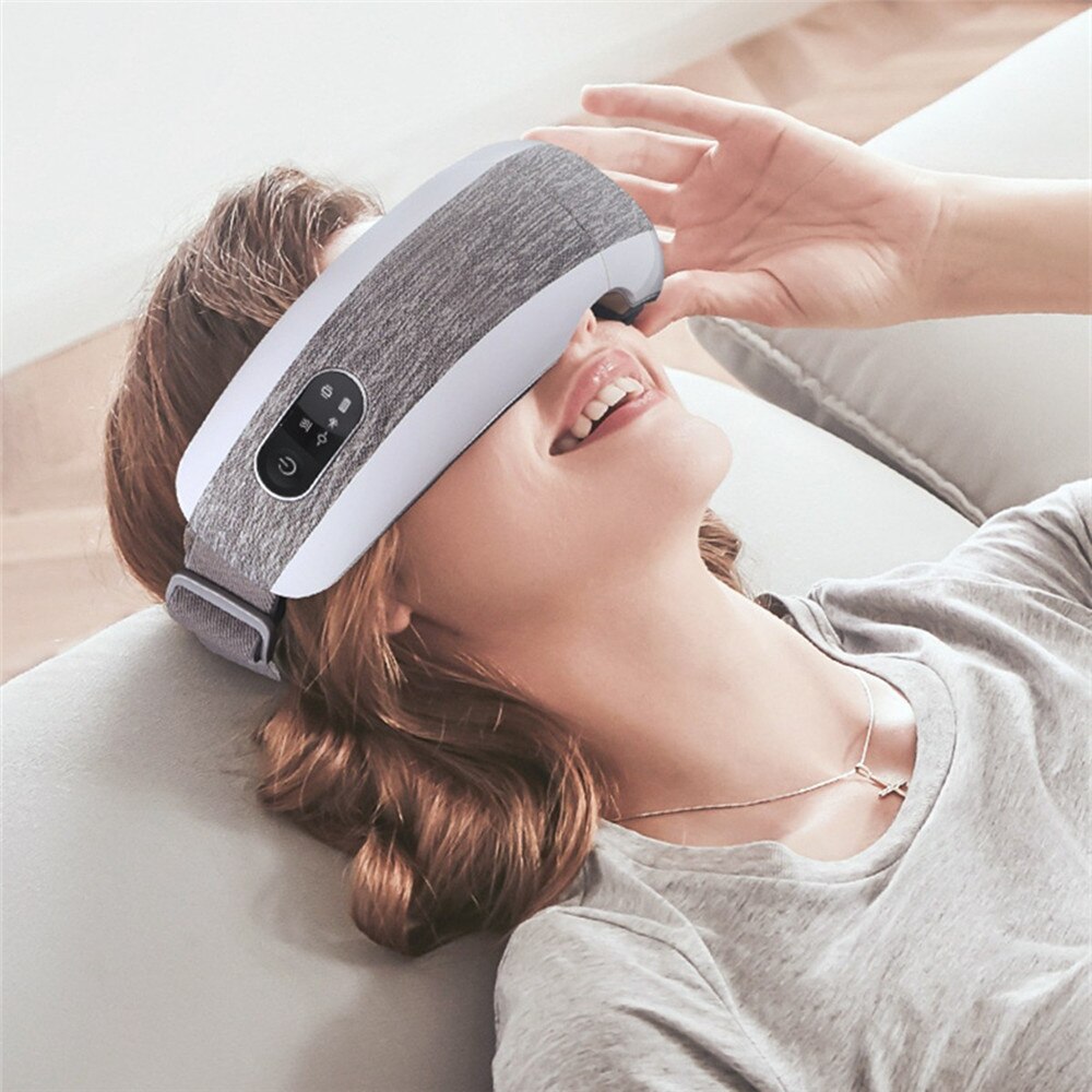 Smart Eye Massager Air Compressie Verwarmd Massage Voor Vermoeide Ogen Donkere Kringen Verwijderen Massage Ontspanning