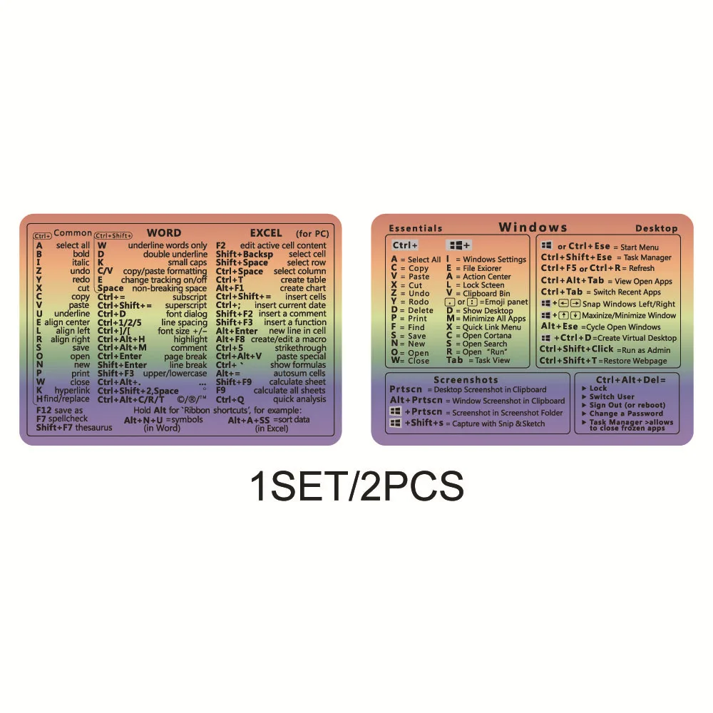 Aufkleber für Mac Fenster + Wort/übertreffen, schnelle Referenzführung, Aufkleber für Mac-Tastaturkürzel, Aufkleber für Laptop-Tastaturkürzel, Aufkleber ohne Rückstände, Vinyl: Gold