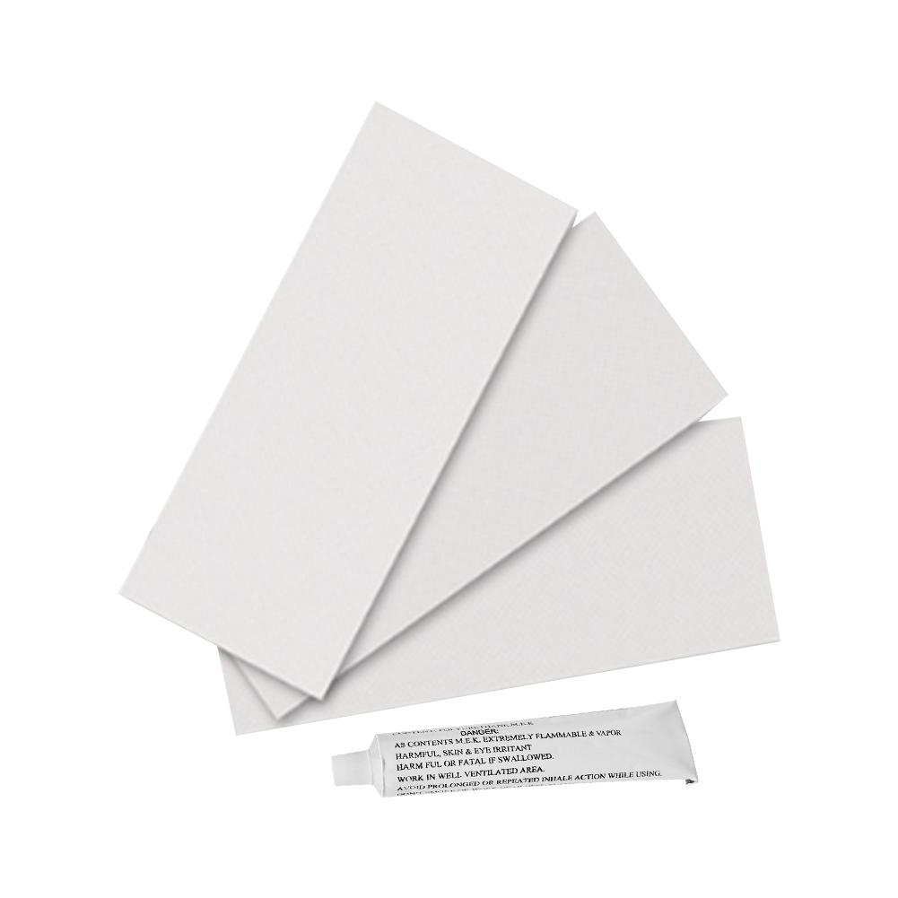 230X95MM gonflable en plastique bateau Kayak spécial PVC réparation Patch Kit étanche Patch colle côte canot canot Air lit avec colle: A