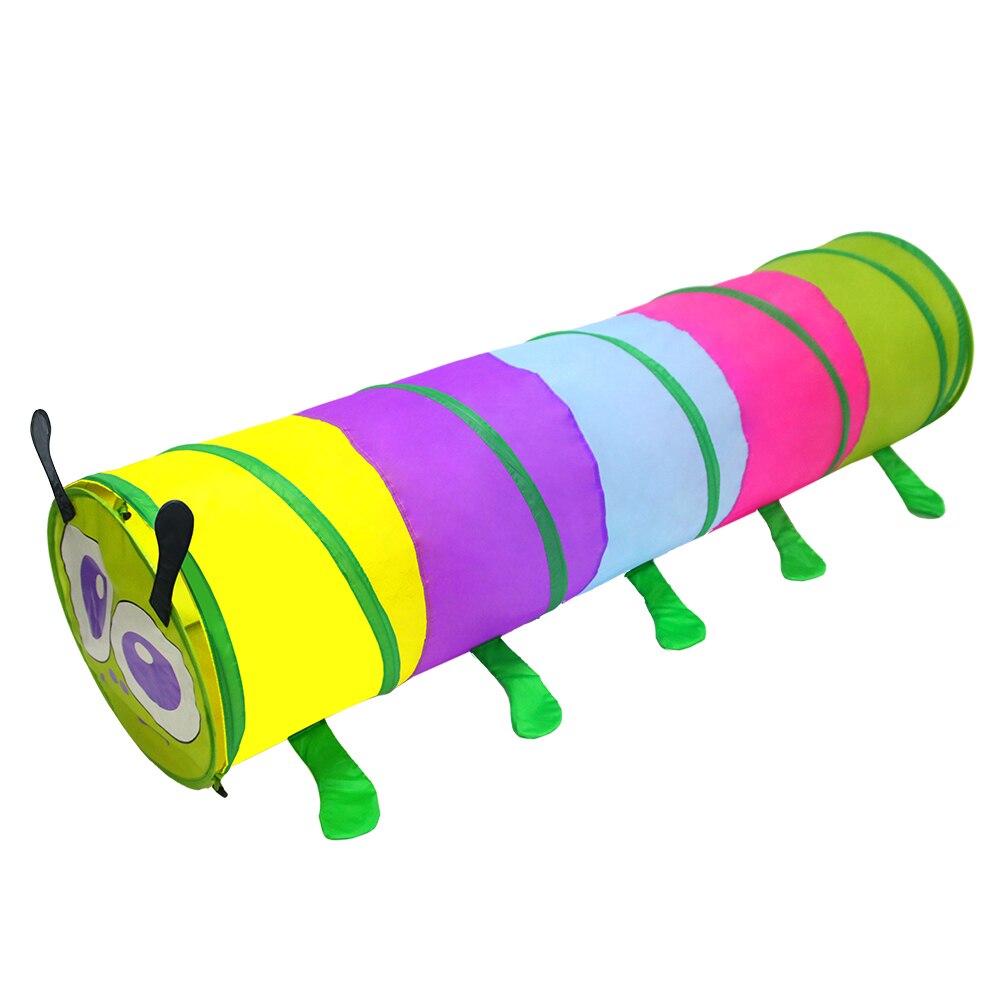 Kids Up 5-Color Caterpillar Tunnel Tube Play Tent Indoor/Outdoor Toy