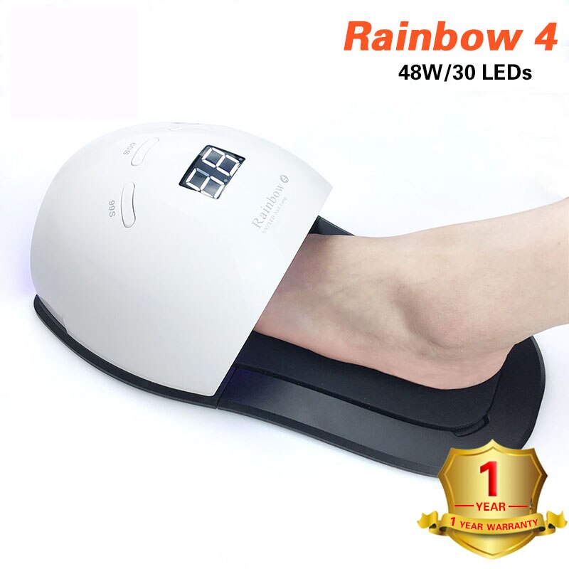 Professionele 80W Nail Zuig Dust Collector 110V/220V Nail Lamp Nail Droger Automatische Sensing 10S sneldrogende Art Gereedschap: rainbow4