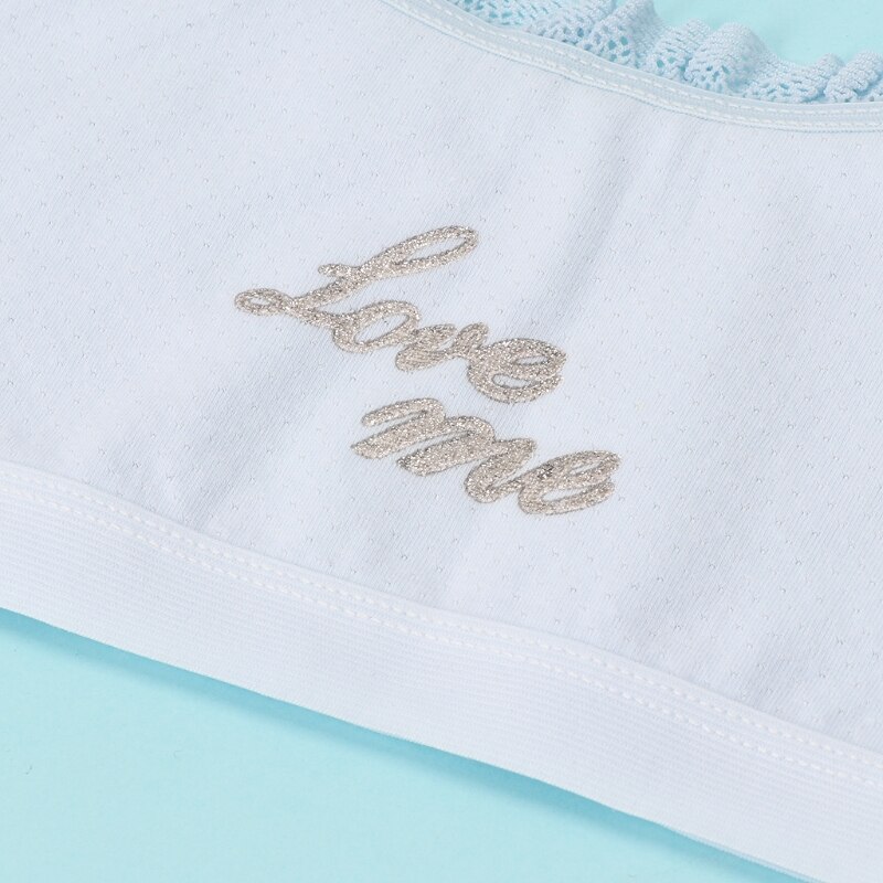 Meisjesondergoed kanten bh's katoenen hemdjes sportbeha top voor tieners trainingsbeha lichtgewicht zacht aanvoelend verkrijgbaar in 5 kleuren