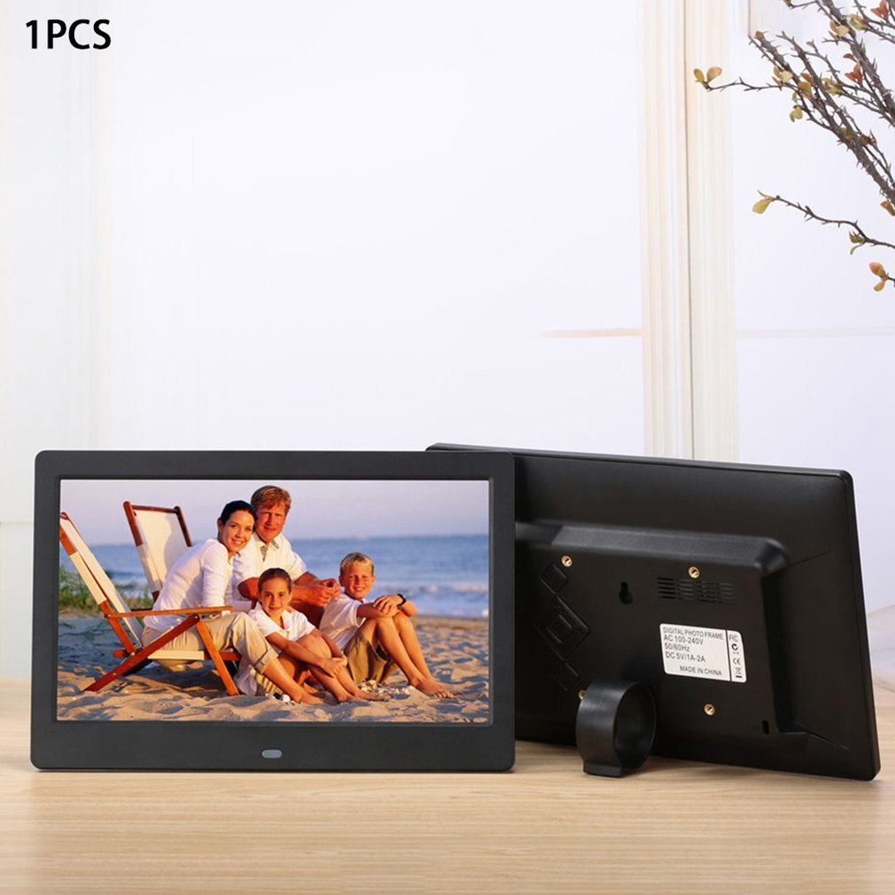 10 inch Screen LED Backlight HD Digital Photo Frame Electronic Album Photo Music Film Full Function Good