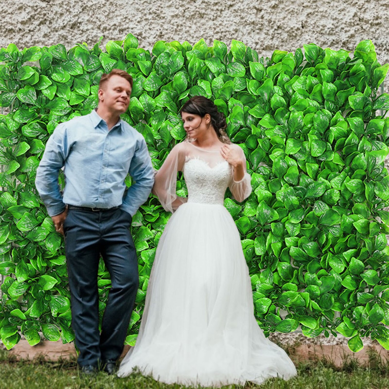 Kunstmatige Groene Achtergrond Muur Kunstmatige Hek Rotan Blad Decoratie Outdoor Tuin Decoratie Plastic Intrekbare Hek