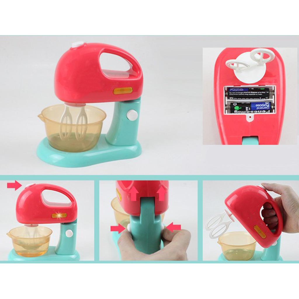 Simulation Kitchen Blender Mixing Appliance W/ Lights Pretend Play Toys